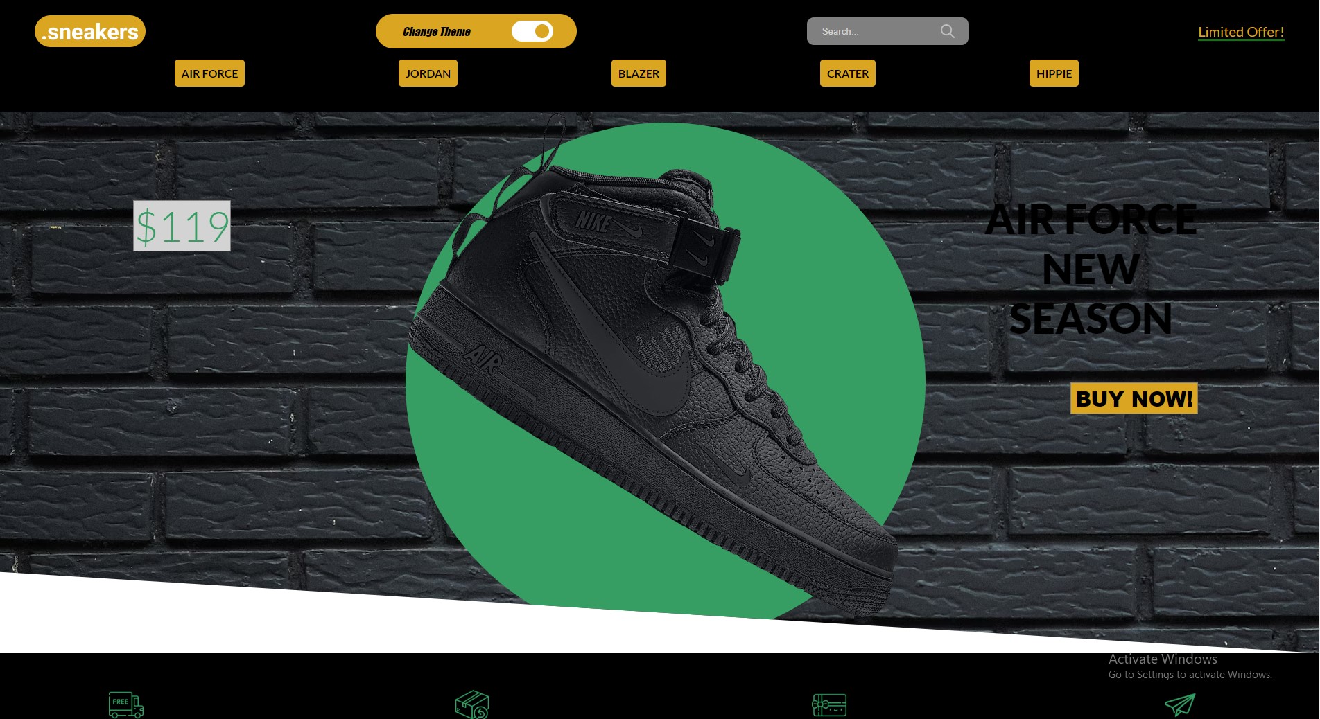 E-commerce Website Landing-page Image