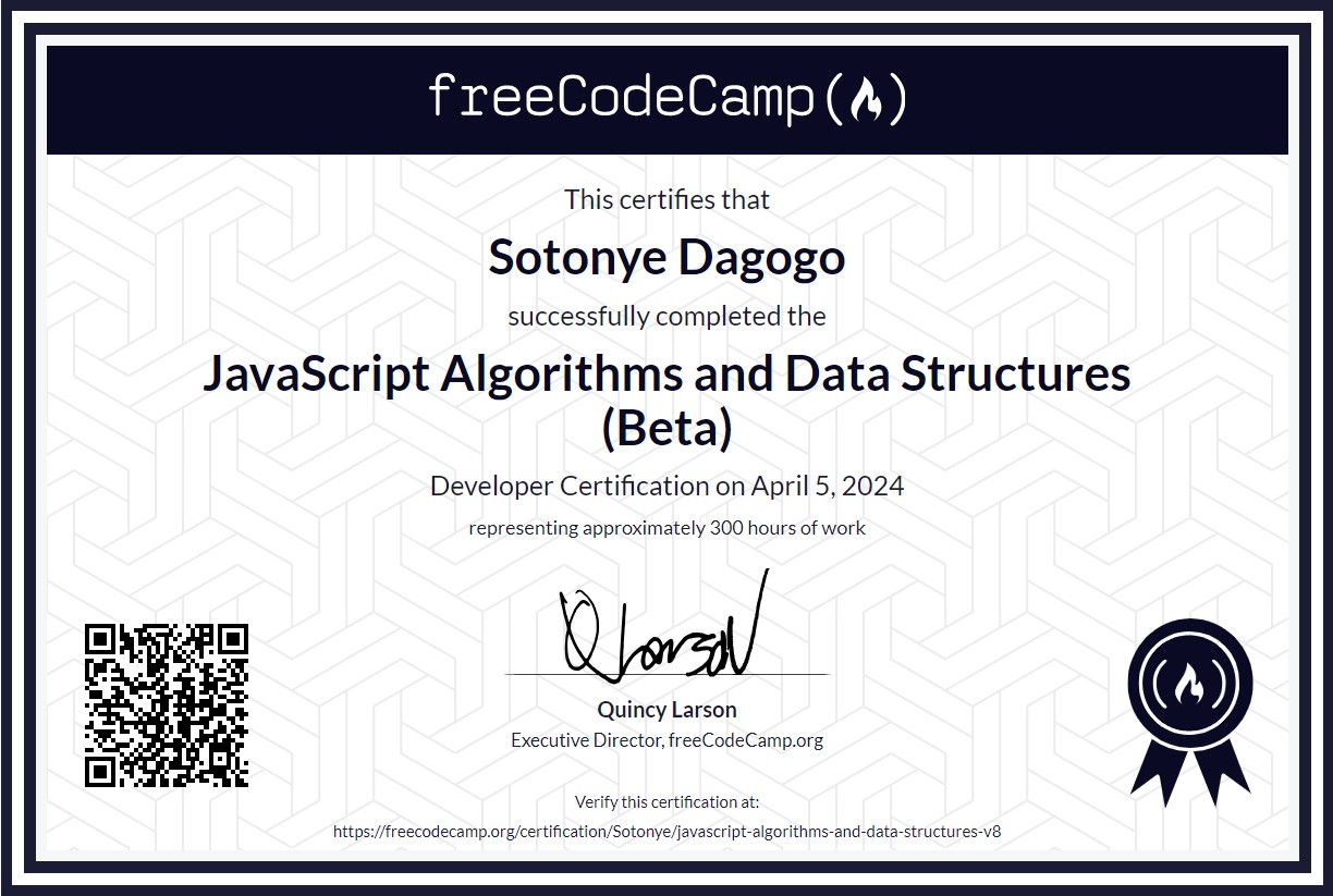 JavaScript Algorithms and Data Structures